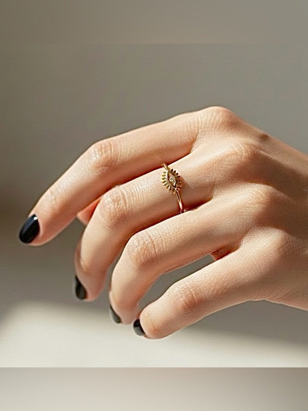 SHASHI CZ Evil Eye Nellie Ring